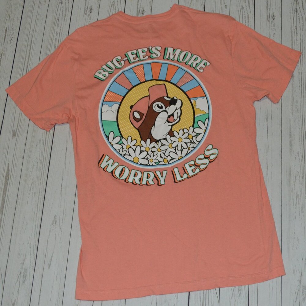 Buc-ee's VGUC S/S Worry Less Tees - Small